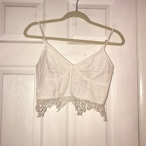 White crop top
